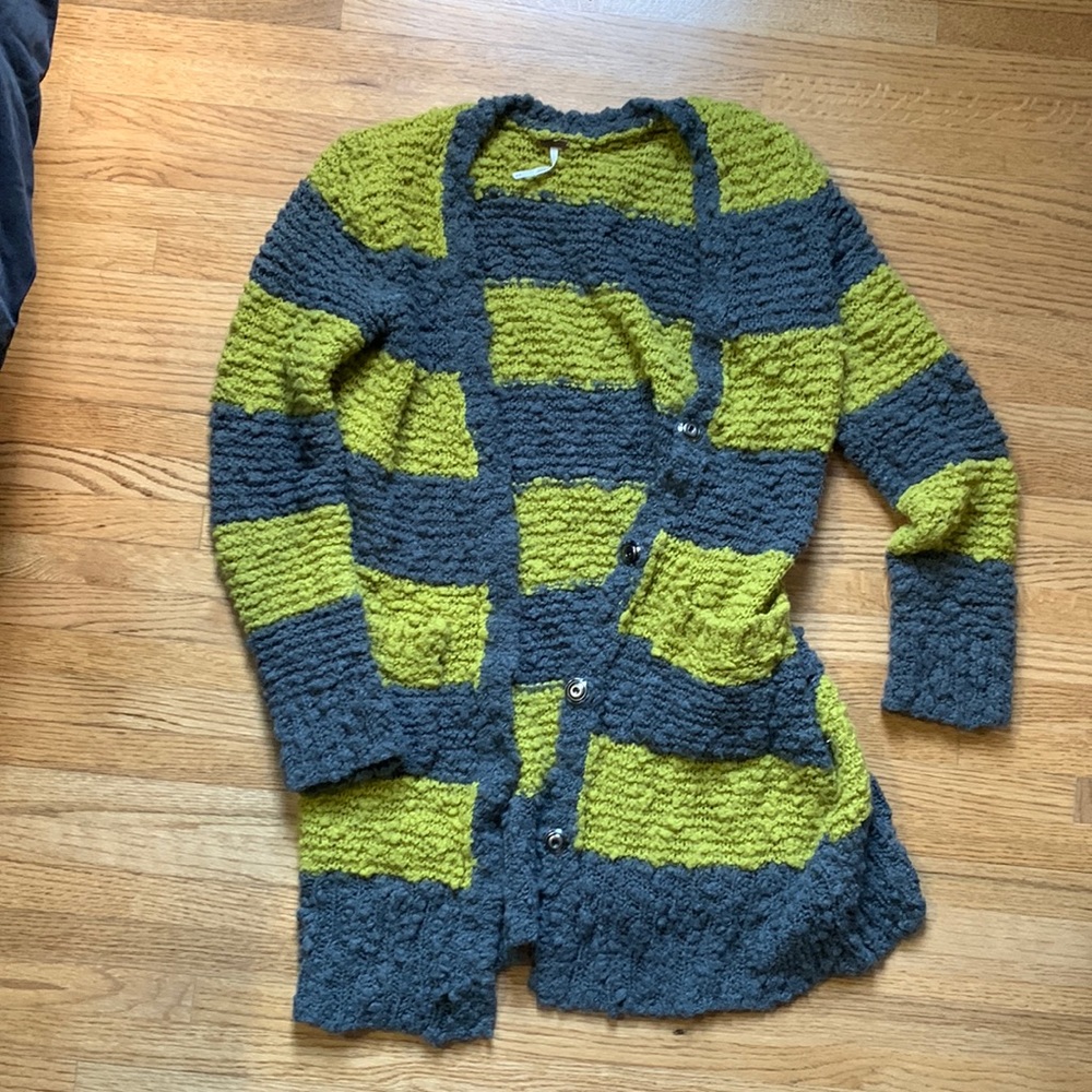 Free People striped cardigan